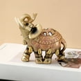thumbnail image 6 of Auspicious Antique Elephant Statue Wealth Statue Birthday Gift Home Decor Elephant Statue, 6 of 9
