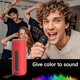 thumbnail image 3 of PEICHENG Altavoz Bluetooth, portátil inalámbrico claro sonido estéreo fuerte IPX5 impermeable con luces RGB BT5.3 largo tiempo de reproducción TWS emparejamiento, para fiesta en casa al aire libre pla, 3 of 5