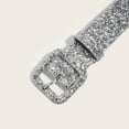 thumbnail image 6 of Aurgiarme Popular Belt for Pants Jeans Glittering Powder PU Belt Square Pin Buckle Belt for Women Girl Dresses Party Waistband, 6 of 8