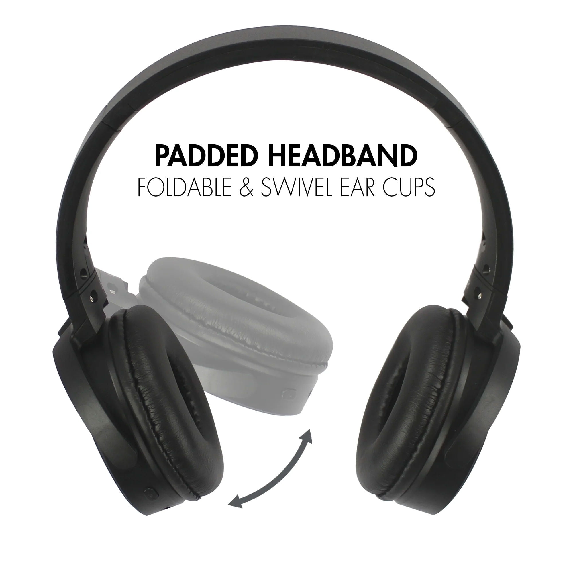 Magnavox Blend Bluetooth Wireless Folding Studio Headphones - Black
