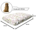 thumbnail image 2 of Plant Watercolor Pet Bed, Blooming Cherry Japanese Sakura in Soft Rose, Chew Resistant Pad for Dogs and Cats Cushion with Removable Cover, 24" x 39", Pale Pink Fawn, by Ambesonne, 2 of 4