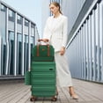 thumbnail image 2 of COBIZI 3-Piece Luggage Set-20" Carry-On with Spinner Wheels&TSA Lock ,Lightweight Hardside Travel Set for Business & Vacation,Dark Green, 2 of 11