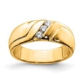 thumbnail image 6 of 14K Yellow Gold Diamond Mens Ring (0.15Cttw) Ring Size 10, 6 of 7