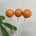 thumbnail image 2 of Adornos decorativos para tartas con forma de bola dorada, bola plateada, bola morada, bola blanca, bola azul, polvo y bola negra, 2 of 6