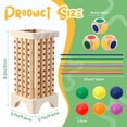thumbnail image 2 of Juego Montessori Relaxgiant con torre de palitos de madera de colores, 2 of 7