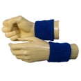 thumbnail image 5 of COUVER Cotton Terry Sport Wristbands Royal Blue Unisex One Size 2 Pairs, 5 of 8