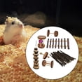 thumbnail image 1 of Juguetes para Masticar Conejo, Juguetes para Masticar de para Mascotas, Pastel de Hierba de Natural para , Chinchilla, , D D Yinane Juguetes de madera para hámster, 1 of 8