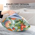 thumbnail image 4 of Yayeee Pillowcase Queen Size Set of 2 Satin Wrinkle Resistant Pillow Case, Green Floral Tomatoes, 4 of 7