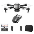 thumbnail image 1 of RC Quadcopter Dual Camera RC Aircraft One-button Takeoff (2Battery GL Black) Likrtyny libre de BPA, 1 of 9
