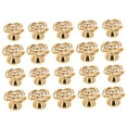 thumbnail image 4 of TEHAUX Rose Gold Plastic Flower Cabinet Knobs for Dresser Drawer Decorative Furniture Pulls 20 Pieces, 4 of 8