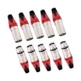 thumbnail image 3 of 10 piezas de conector de cable XLR macho y hembra de aleación de conector de línea de micrófono compacto rojo, 3 of 9