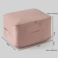 thumbnail image 5 of Joernso Quilt Storage Bag Zipper Closure with Handle Clothes Storage Basket Closet Organizer Housemoving Package Duvet Cover Bed Sheets Wardrobe Storage Bag, 5 of 8