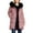 Z-Pink, variant on Womens Trendy Casual Warm Faux Furry Hooded Puffer Jackets 2025 Fall Winter Women's Solid Color Long-sleeved Hooded Fashion Padded Jacket