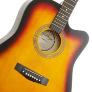 Ashthorpe 41-Inch Beginner Acoustic Guitar Starter Package, Sunburst