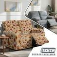 thumbnail image 3 of TSOVTHRID Fall Reclining Loveseat Slipcovers, 6-Piece Soft Stretch Sofa Cover, 2 Seat Washable Loveseat Recliner Covers for Dogs Cats, Pumpkin Sunflower Maple Leaf Print, 3 of 7