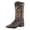 Chocolate, variant on Ferrini Western Boots Mens Bronco Pirarucu Print Chocolate 43393-09