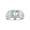 Aquamarine, variant on Men's Ring Sterling Silver Ring, 7MM Round Shape Gemstone Designer Style Rings Pink Ice October Birthstone Rings Silver Size 10