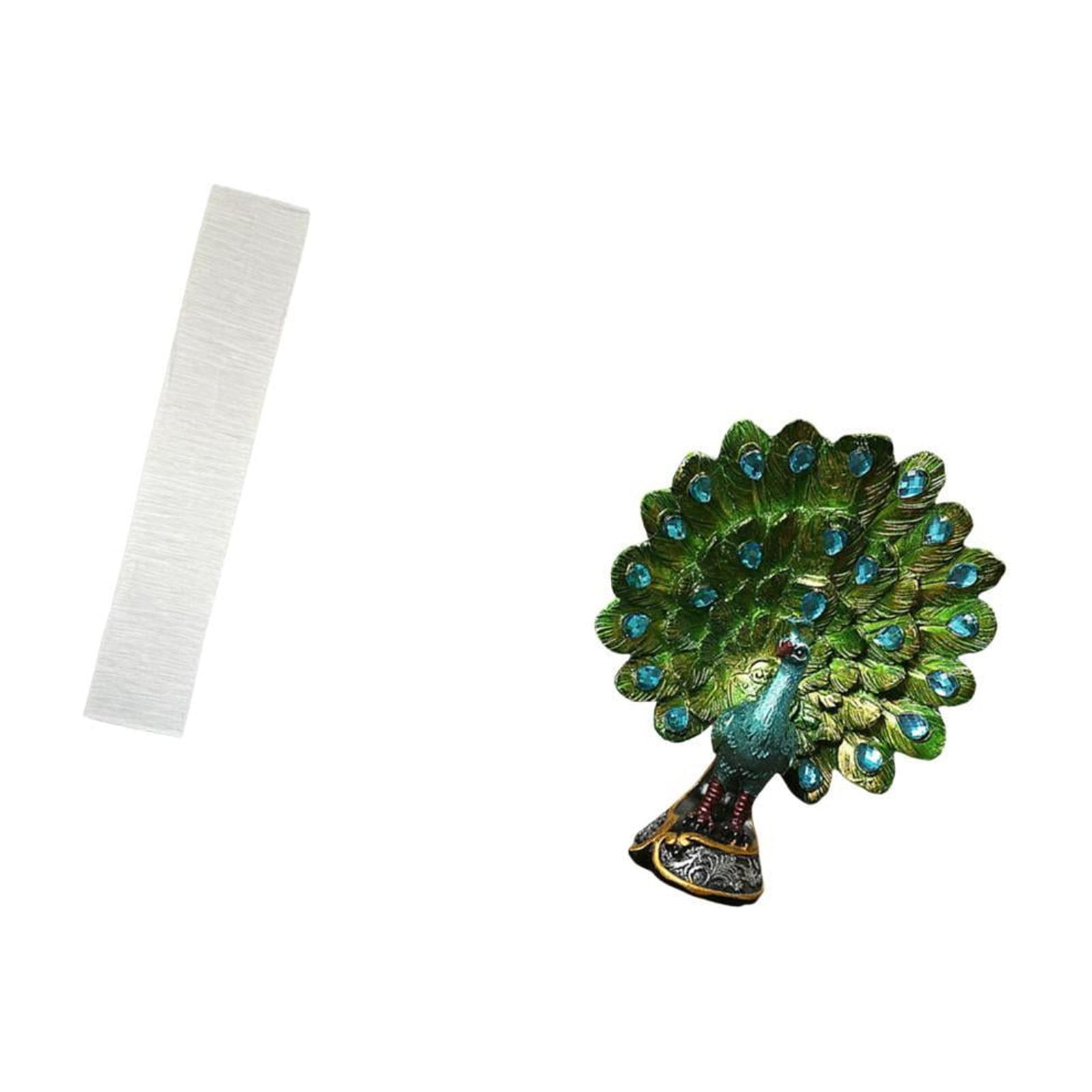 Floor Lamp Shade Peacock Statue Desktop Figurine Elegant Paper Material for Living Room Bedroom Office Decoration