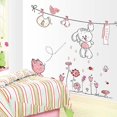 thumbnail image 2 of Etiqueta de pared MACHAO Decoración de Oficina cocina sala de estar dormitorio diseño de pájaros flores conejo gato, 2 of 3