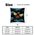 thumbnail image 5 of Honeybee Elegant Velvet Throw Pillow Covers Set of 2 for Bed and Throw Pillows - 16x16, 18x18, 20x20 Inches with Unique Patterns for Home Decor and More, 5 of 6