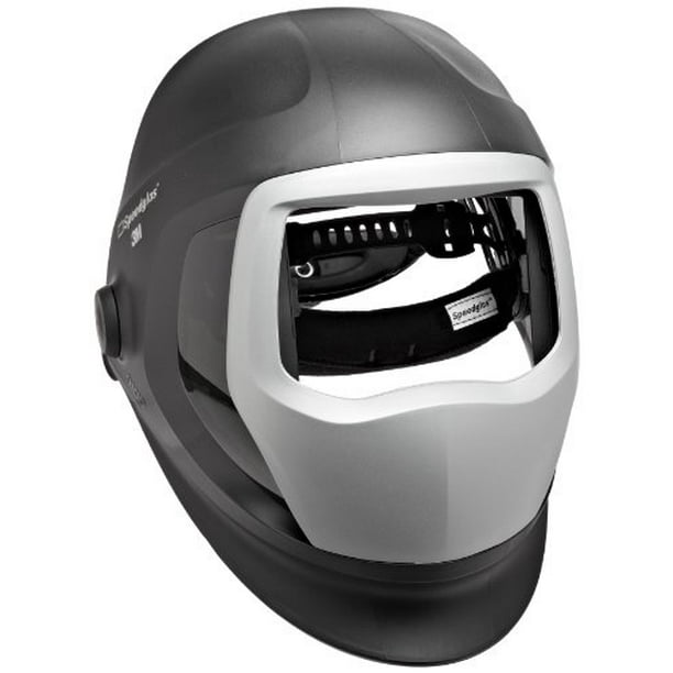 SPEEDGLAS 06030051SW Welding Helmet, Side Wndw, Headband, Slvr Front