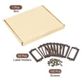 thumbnail image 3 of Unique Bargains 70x33mm Drawer Tag Label Metal Label Holder File Tag Frames Copper Tone 50 Pack, 3 of 6