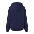 thumbnail image 7 of Women's Cozy Oversized Sweatshirt Hoodie Long Sleeve Loose Fit Pullover for Seasonal Layering Navy XXXXXL, 7 of 7
