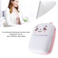thumbnail image 3 of Label Printer, 1000mAH Battery 40mm/s Speed Inkless Thermal Printer 200DPI Resolution Multifunctional  For Black White Picture And Photo, 3 of 8