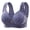 Blue, variant on Women Casual Adjustable Breathable Top Bra Underwear Without Steel Ring Gathering Running Girls Sports Bra for Women
