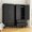 2 Drawer Black, variant on Metal Wardrobe Cabinet with Hanging Rod, 71" Metal Clothing Storage Cabinets with 2 Doors and Adjustable Shelves, Black Armoire Wardrobe Closet for Bedroom, Laundry Room, Cloak Room