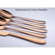 thumbnail image 4 of ZHAOCHENG Juego de cubiertos de 5 piezas de oro rosa, juegos de utensilios de cubiertos de acero inoxidable de línea martillada, juego de vajilla, 4 of 5