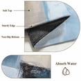 thumbnail image 6 of 2x3 Ft Entryway Area Rug, Blue Brown Kitchen Rug Runner Washable Floor Mat, Modern Abstract Art Geometric Non Slip Indoor Door Mat Throw Carpet for Bathroom Living Room Bedroom, 6 of 8