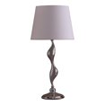 thumbnail image 1 of ORE International 24" Metal Table Lamp in Silver Chrome/White, 1 of 1