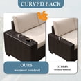 thumbnail image 2 of 6 Pieces Patio Furniture Set, Outdoor Sectional Sets, Beige, 2 of 11