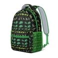 thumbnail image 2 of Cute Baby Dinosaur Pattern Backpack – Artistic Cartoon Dino Print Schoolbag with Planets, Forest, and Star Design, 2 of 6