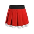 thumbnail image 2 of iiniim Kids Girls School Uniform Cheerleading Performance Skorts Skater Tennis Scooter Pleated Skirts Red 6, 2 of 7
