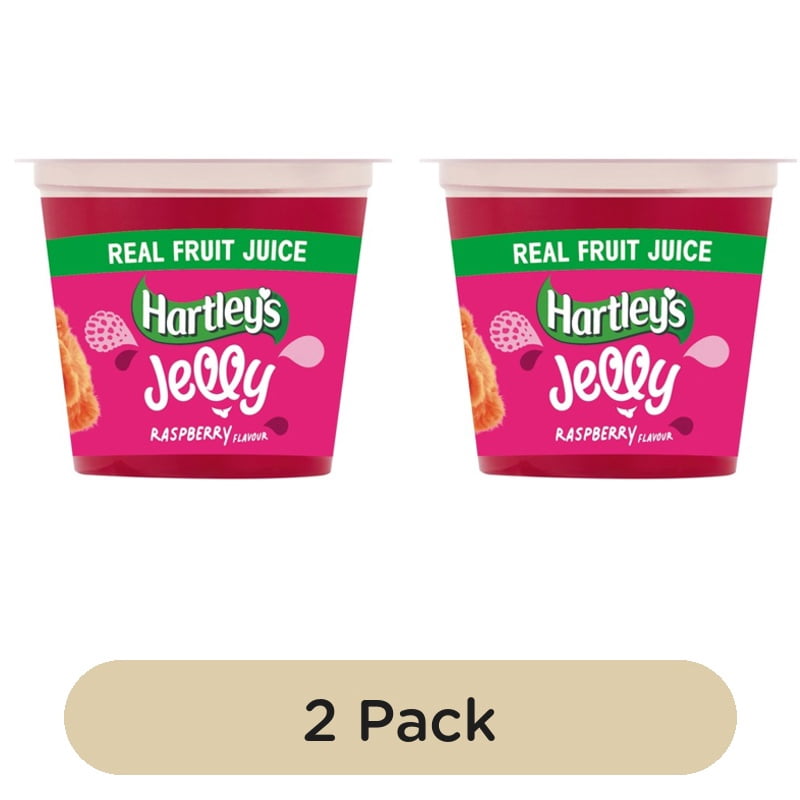 Hartley's Raspberry Jelly Pot 125g, British Import (Pack of 2)