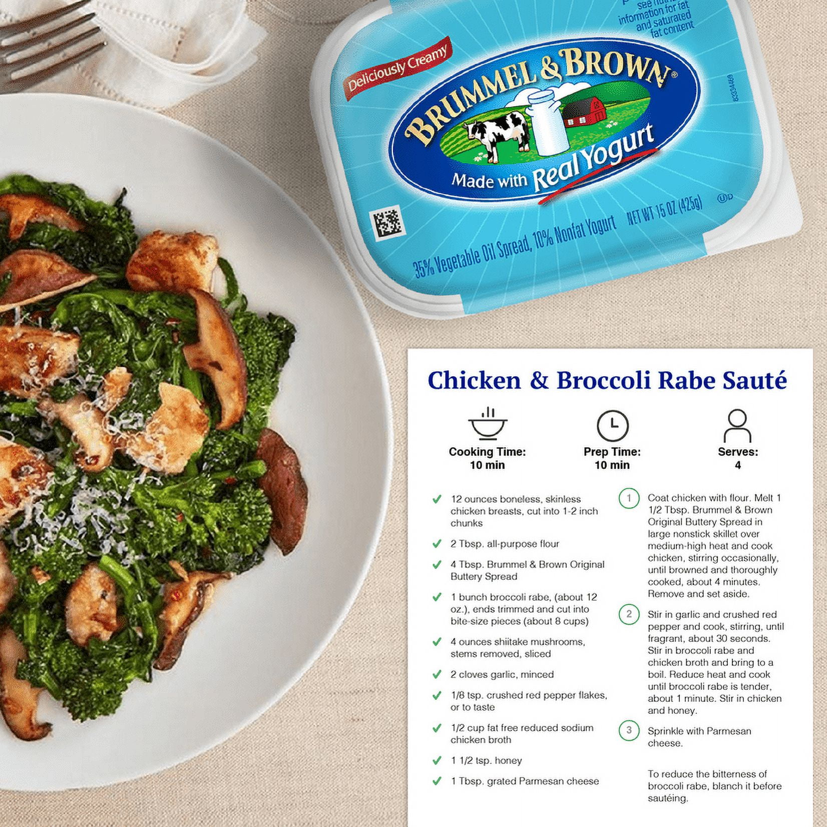 Brummel & Brown Buttery Spread with Real Yogurt, 15 oz Tub (Refrigerated)