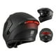 thumbnail image 1 of Casco de moto Mocoerl plegable con luz LED DOT L negro/R, 1 of 1