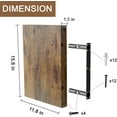 thumbnail image 3 of Rustic Brown 12 Inch Deep Floating Shelves for Wall - Set of 2, Wood Shelving Live Edge Shelves Display for Storage, Bathroom & Living Room, Bedroom, Kitchen, Office, 3 of 12