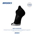thumbnail image 3 of Medias Brooks Ghost Lite Invisibles con Soporte de Arco, Paquete de 2, 3 of 5