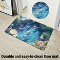 thumbnail image 5 of 3D Visual Koi Fish Pattern Crystal Velvet Door Mat, 20X32 Inch Non-Slip, Stain-Resistant, Easy To Clean Entryway Rug - For Home Entrance, Living Room, Bedroom, Bathroom, Office, 5 of 6