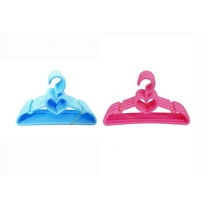 18 Inch Doll Clothes Hangers- Doll Clothes Hangers 12 Pink Heart and 12 Blue Heart Hangers