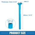 thumbnail image 4 of Unique Bargains Bicycle Seatpost Adjustable 27.2x400mm Seat Post for Mountain MTB Road Bike BMX Aluminum Alloy Blue, 4 of 6