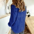 thumbnail image 5 of gakvbuo Button Down Shirts For Women Womens Color Button Shirts V Neck Loose Blouse Longt Sleeve Casual Work Tunic Tops, 5 of 5