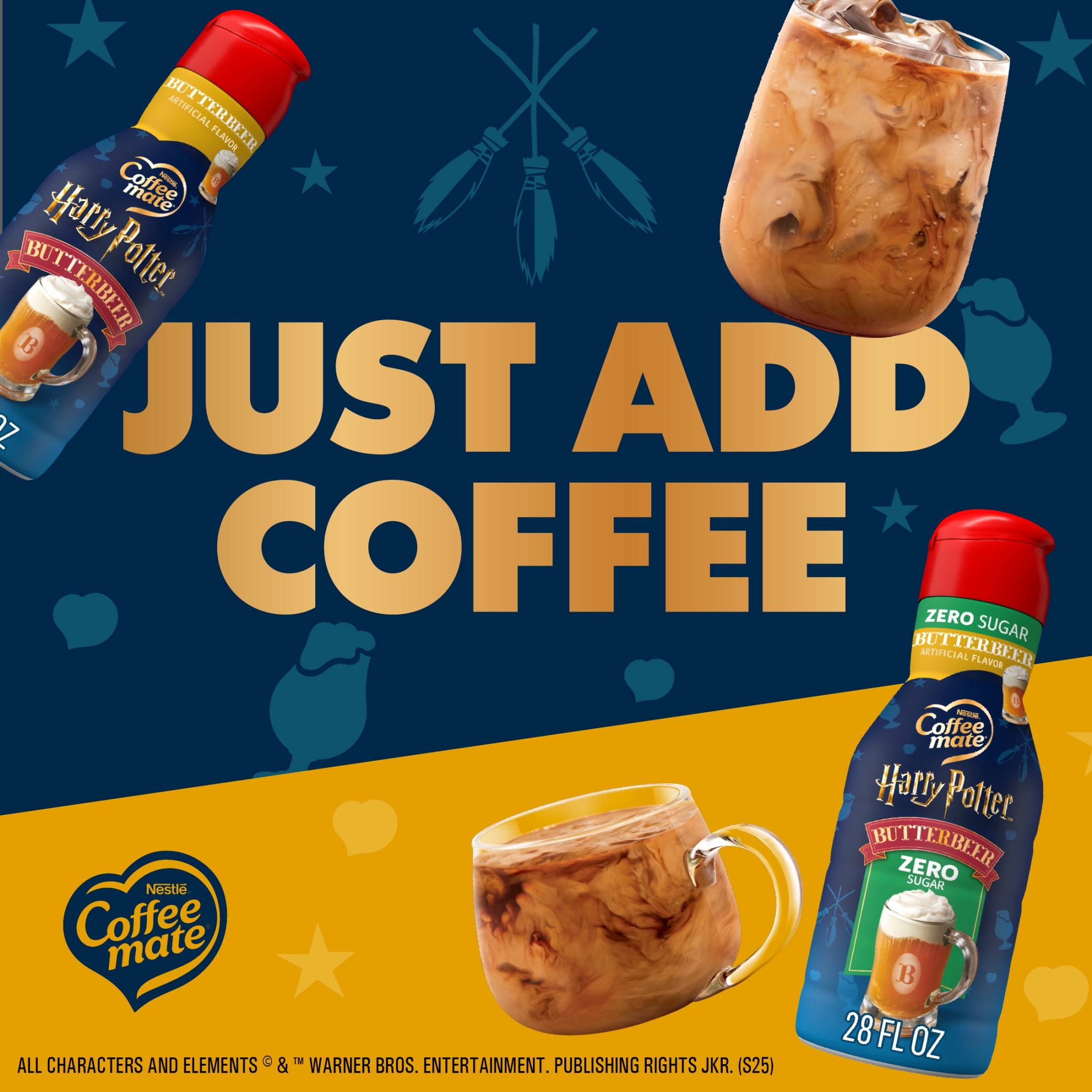 Coffee mate Harry Potter Butterbeer Flavored Liquid Creamer, Non Dairy, Gluten Free  28 fl oz