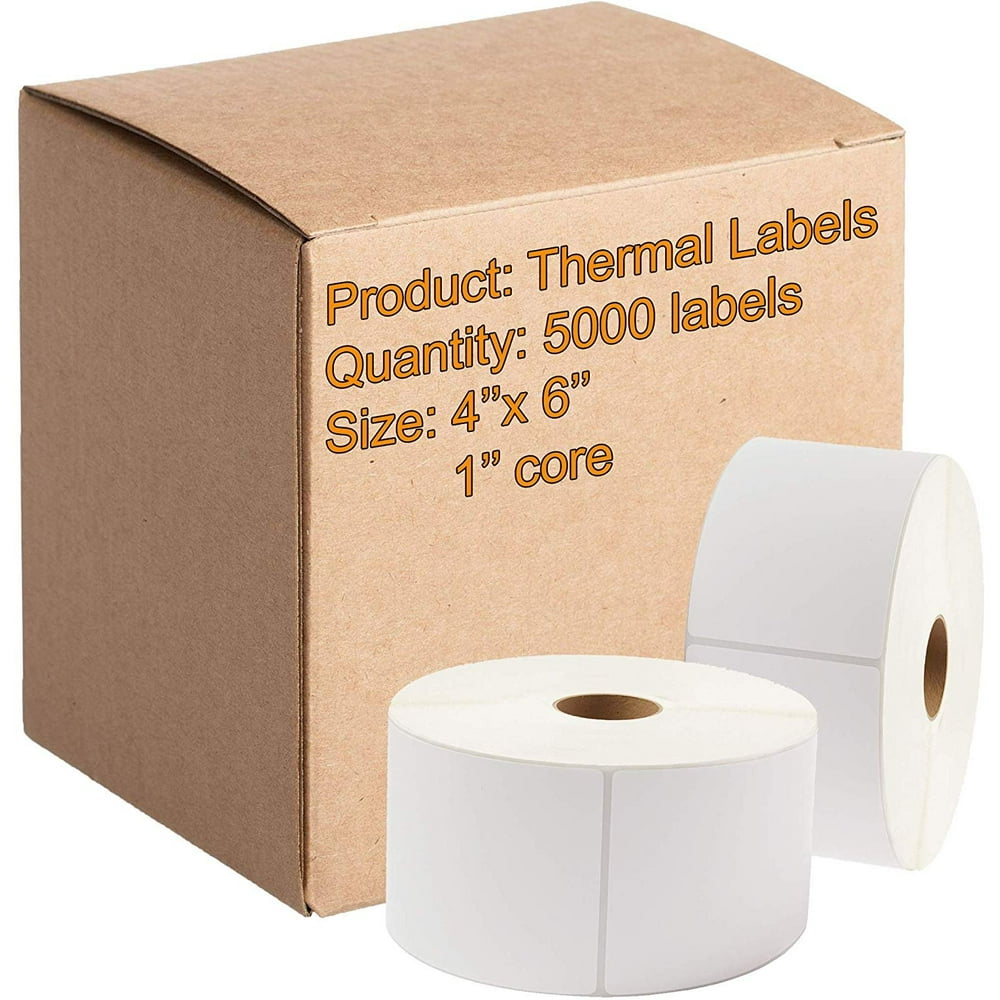 AMZ Supply Direct Thermal Paper Labels 4x6 Permanent Adhesive Shipping