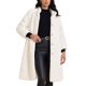 thumbnail image 1 of Abrigo largo de piel sintética para mujer INSPIRE CHIC con cierre de botones y manga larga, abrigo difuso de invierno XS blanco, 1 of 6