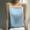 Light Blue, variant on Staron Women's Tank Tops Sleeveless Silk Satin Tank Shirt Spaghetti Strap Casual Flowy Solid V Neck Cami Blouses Wine XXL