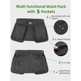 thumbnail image 5 of Waist Belt Apron Bag, Waitress Server Apron with Multiple Pockets, Half Apron with Adjustable Belt for Dog Trainer Apron, Waiter Apron, Garden Tool Belt, HairStylist Apron, 5 of 5